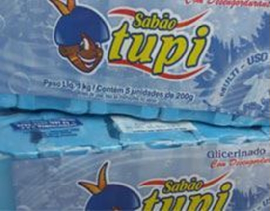 Imagem de Jabón Azul Panela de 200grs marca Tupi empaque de 5 unidades 1Kg