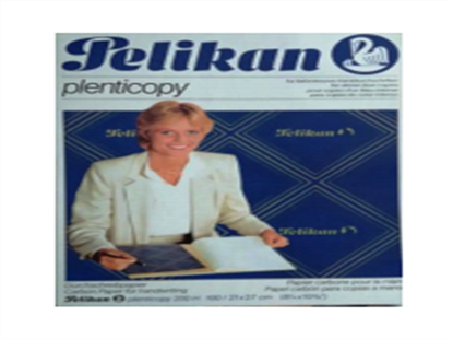 Imagem de Empaque papel carbón Carta y Oficio Pelikan